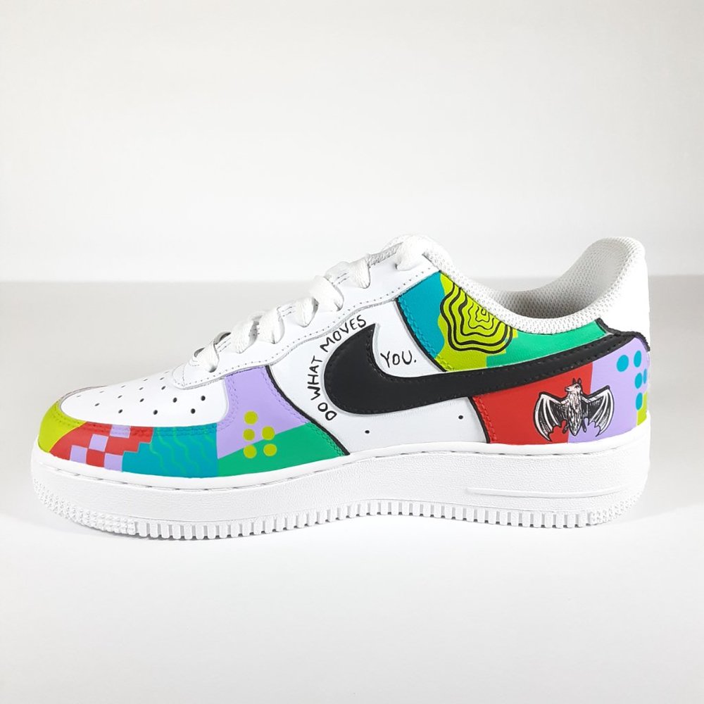 LOLLAPALOOZA X BACARDI WOMEN'S NIKE AIR FORCE 1 Shoes Size 8 PISOS BY TATZ BNIB - Picture 14 of 16